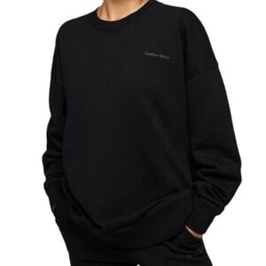 Outdoor Voices Women's Classic Black Nimbus Crew Neck Sweater